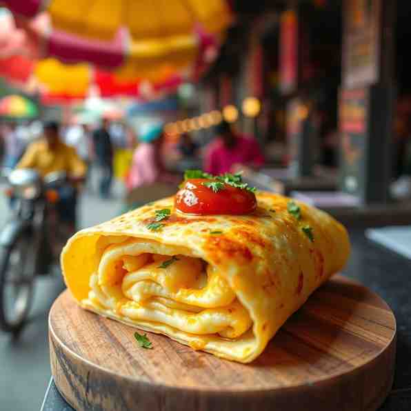 Egg Frankie Roll - Easy Mumbai Street Food
